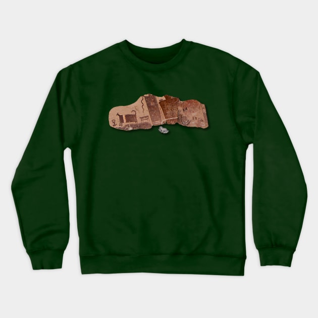 Goblin Valley Pictographs Crewneck Sweatshirt by Wondergarbs